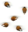 5 10x6mm Preciosa Smoke Topaz Tear Drops